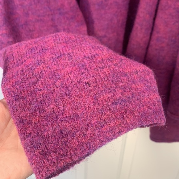 Eileen Fisher Wool-mohair open front long cardigan knit sweater oversized Medium - Picture 9 of 13